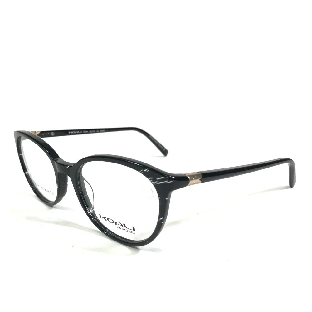 Morel Eyeglasses Frames KOALI 8304K ND030 Black Clear Cat Eye Full Rim 52-19-140